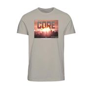 Jack & Jones Jcophoto Tee Ss FST Moonbeam Bisiklet Yaka Erkek T-shirt