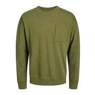 Jack & Jones Jcoref Sweat Crew Neck Yağ Yeşili Erkek Sweatshirt