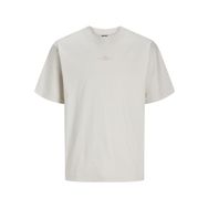 Jack & Jones Jcosolarrize Tee Ss Crew Neck LN Moonbeam Erkek T-shirt