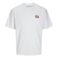 Jack & Jones Jcospiral Parlak Beyaz Tee Ss Crew Neck Styd Erkek T-shirt