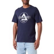 Jack & Jones Jcotext Cotton Tee Ss Crew Neck FST Lacivert Navy Blazer Erkek T-shirt