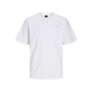 Jack & Jones Jcotext Tee SS Crew Neck SN Beyaz Erkek T-shirt