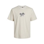 Jack & Jones Jcotint Tee Ss Crew Neck Kırık Beyaz Erkek T-shirt