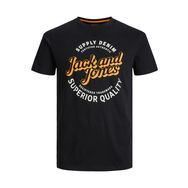 Jack & Jones Jimikk Tee Ss Crew Neck Siyah Erkek T-shirt