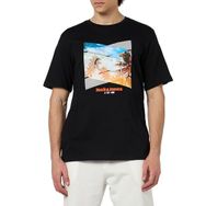 Jack & Jones Jjcellox Tee SS Siyah Bisiklet Yaka Erkek T-shirt