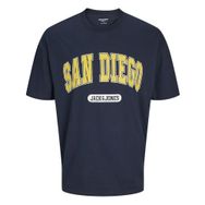Jack & Jones Jjebradley Varsity Tee SS O-Neck Styd Sky Captain Print San Diego Erkek T-shirt