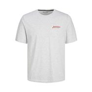 Jack & Jones Jjerik Tee Ss Beyaz Melanj Bisiklet Yaka Erkek T-shirt