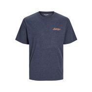 Jack & Jones Jjerik Tee Ss Lacivert Blazer Detay Melange Bisiklet Yaka Erkek T-shirt