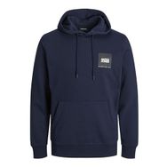 Jack & Jones Jjerover Sweat Hood SN Lacivert Erkek Sweatshirt