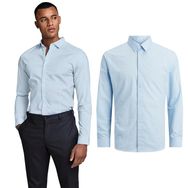 Jack & Jones JJJOE Shirt LS Plain Cashmere Blue Erkek Gömlek