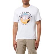 Jack & Jones Jjowen Summer Tee Ss Beyaz Bisiklet Yaka Erkek T-shirt