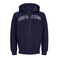 Jack & Jones Jjroux Sweat Zip Hood Lacivert Erkek Sweatshirt