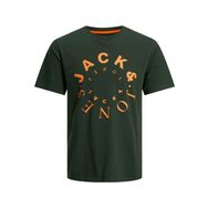 Jack & Jones Jjwarrior Tee Ss Crew Neck Koyu Yeşil Erkek T-shirt