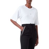 Jack & Jones Jjxx Jxandrea Loose Ss Logo Tee Jrs Noos Bright White Print Black Logo Kadın T-shirt