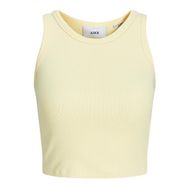 Jack & Jones Jjxx Jxfallon Str Sl Rib Top Jrs Noos French Vanilla Kadın T-shirt