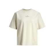 Jack & Jones JJXX Jxisa Belle LOOSE SS Tee JRS Bone White Kadın T-shirt