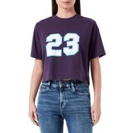 Jack & Jones Jjxx Jxjoda Soft Rlx SS Tee Jrs Purple Velvet Print 23 Kadın T-shirt