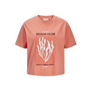 Jack & Jones Jjxx Jxsally Reg Oneck Ss Tee JRS Peach Echo Kadın T-shirt