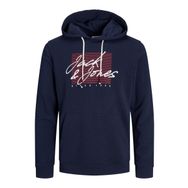 Jack & Jones JJZURI SWEAT HOOD LN Lacivert Erkek Sweatshirt