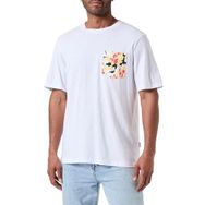 Jack & Jones Joraruba Abstract Aop Pocket Tee SS CN Parlak Beyaz Erkek T-shirt