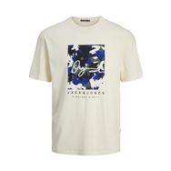 Jack & Jones Joraruba Aop Branding Tee Ss Crew Neck Krem Rengi Erkek T-shirt