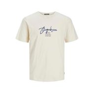 Jack & Jones Joraruba Branding Tee Ss Crew Neck Krem Rengi Erkek T-shirt