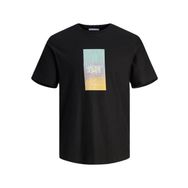 Jack & Jones Joraruba Sunset Branding Tee SS C.N Siyah Erkek T-shirt