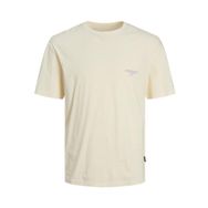 Jack & Jones Jorbora Branding Tee Ss Crew Neck Blk Tereyağı Krema Erkek T-shirt