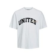 Jack & Jones Jorbrink Studio Tee Ss Parlak Beyaz Bisiklet Yaka Erkek T-shirt