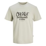 Jack & Jones Jorbushwick Box Tee Ss Mineral Gri Bisiklet Yaka Erkek T-shirt