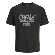 Jack & Jones Jorbushwick Box Tee Ss Siyah Bisiklet Yaka Erkek T-shirt