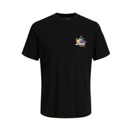 Jack & Jones Jorcabana Graphic Tee SS Crew Neck LN Siyah Erkek T-shirt