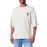 Jack & Jones Jorcharge Graphic Tee Ss Crew Neck Styd Moonbeam Baskı El Erkek T-shirt
