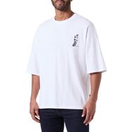 Jack & Jones Jorcharge Graphic Tee Ss Crew Neck Styd Parlak Beyaz Baskı Heykel Erkek T-shirt