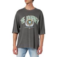 Jack & Jones Jorcharge Washed Tee Ss Crew Neck Styd Dumanlı İnci Erkek T-shirt