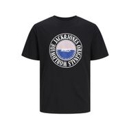 Jack & Jones Jorcobin Tee Ss Siyah Bisiklet Yaka Erkek T-shirt