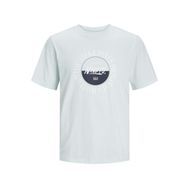 Jack & Jones Jorcobin Tee SS Skylight Bisiklet Yaka Erkek T-shirt