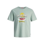Jack & Jones Jorcoconut Skull Tee Ss Gri Mist Bisiklet Yaka Erkek T-shirt