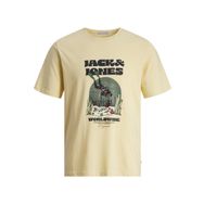 Jack & Jones Jorcoconut Skull Tee Ss İtalyan Samanı Bisiklet Yaka Erkek T-shirt
