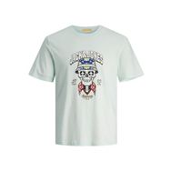 Jack & Jones Jorcoconut Skull Tee SS Skylight Bisiklet Yaka Erkek T-shirt