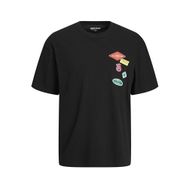 Jack & Jones Jordecal Tee SS Crew Neck TG LN Siyah Erkek T-shirt