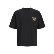Jack & Jones Jorfaro Back Tee SS Crew Neck Siyah Erkek T-shirt