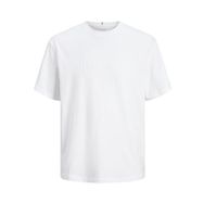 Jack & Jones Jorfrederiksberg Cotton Parlak Beyaz Regular Fit Yuvarlak Yaka Erkek T-shirt