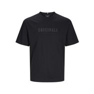 Jack & Jones Jorfrederiksberg Cotton Siyah Regular Fit Yuvarlak Yaka Erkek T-shirt