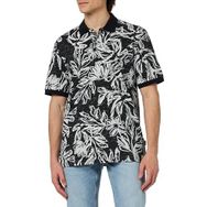 Jack & Jones Jorlafayette AOP SS Siyah Polo Erkek T-shirt