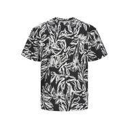 Jack & Jones Jorlafayette AOP Tee SS LN Siyah Bisiklet Yaka Erkek T-shirt