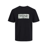 Jack & Jones Jorlafayette Branding Tee SS Siyah Bisiklet Yaka Erkek T-shirt