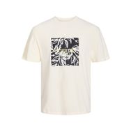 Jack & Jones Jorlafayette Branding Tee SS Tereyağı Krema Bisiklet Yaka Erkek T-shirt