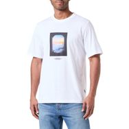 Jack & Jones Jorlafayette Photo Tee SS Crew Neck Bright White Erkek T-shirt