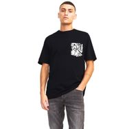 Jack & Jones Jorlafayette Pocket Tee SS Siyah Bisiklet Yaka Erkek T-shirt